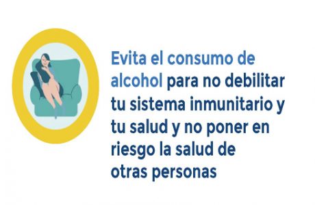 No consumas ninguna bebida alcohólica con la finalidad de prevenir o tratar la infección por COVID-19. El consumo de alcohol no protege del COVID-19
